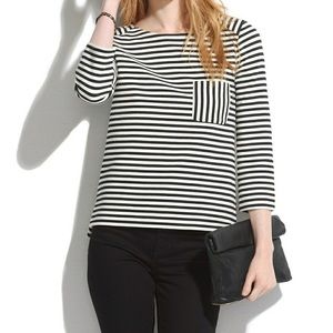 Madewell Ridgestripe Black/White Top